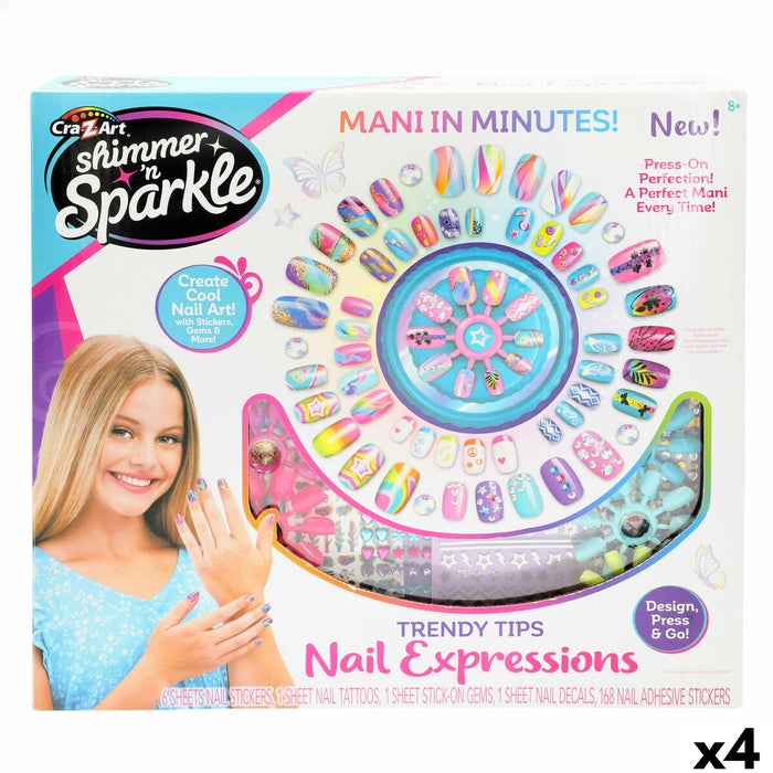 Set de Diseño de Uñas Cra-Z-Art (4 Unidades)