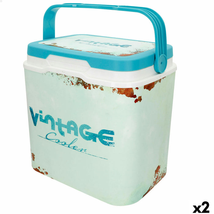 Nevera Portátil Rígida Aktive 24 L 37 x 35 x 27 cm Azul (2 Unidades)